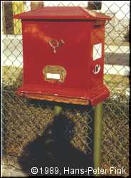 Der k�nigliche Briefkasten f�r die Ansichtskarten