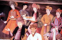 Chehel Sotun Wandmalereien